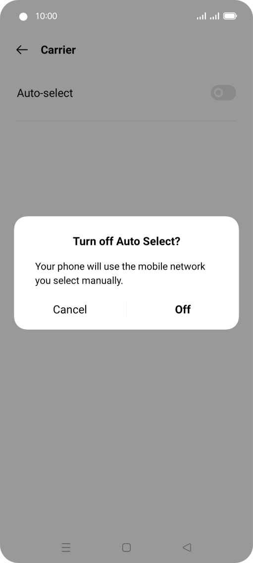 Press Off.