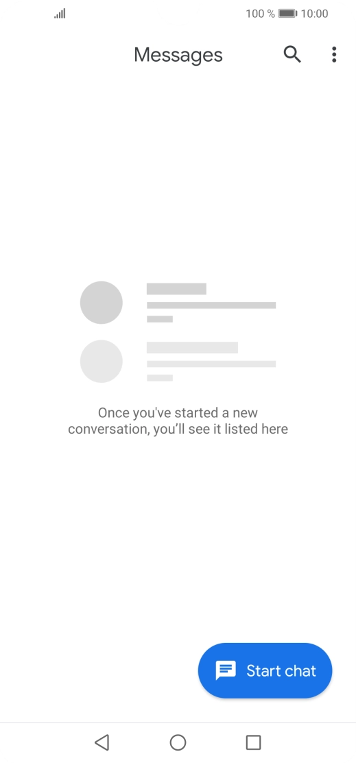 Press Start chat.