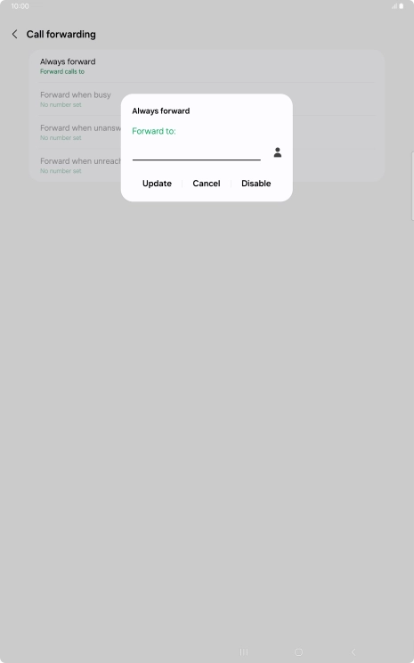 Press Disable.