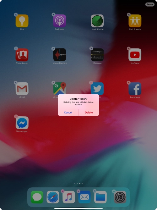 Press Delete.