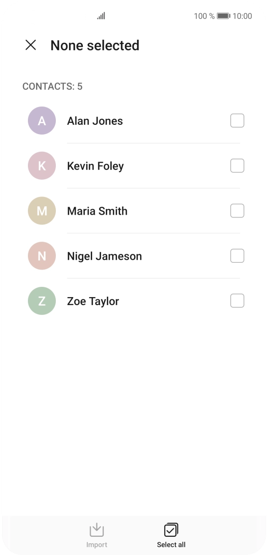 Press Select all.