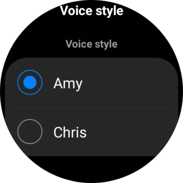 Press the required voice.