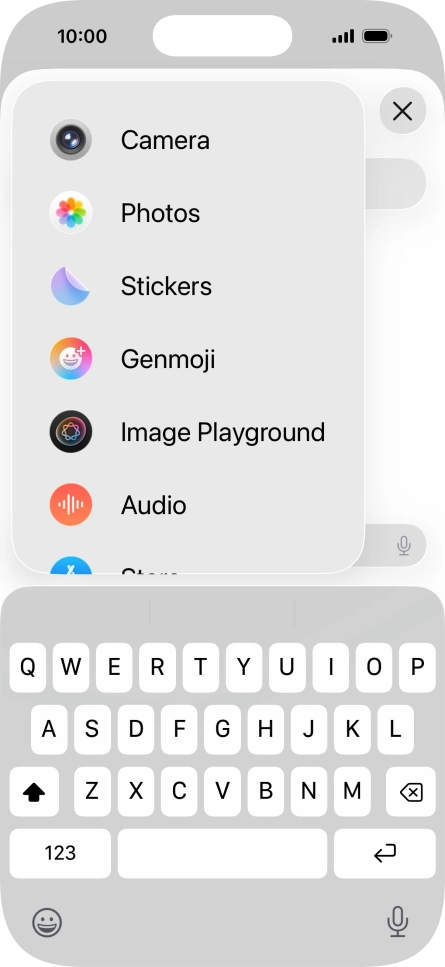 Press Genmoji.