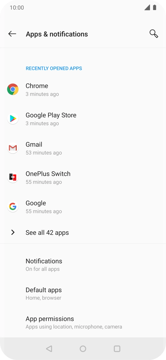 Press See all ‹› apps .