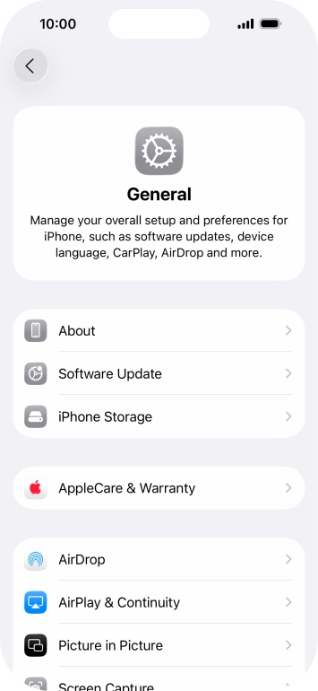 Press Software Update. If a new software version is available, it's displayed. Follow the instructions on the screen to update the phone software.