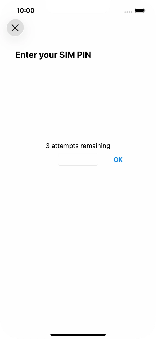 If your SIM is locked, key in your PIN and press OK. The default PIN is 1111.