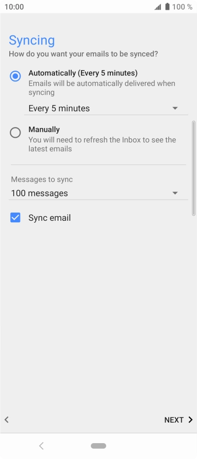 Press the drop down list below 