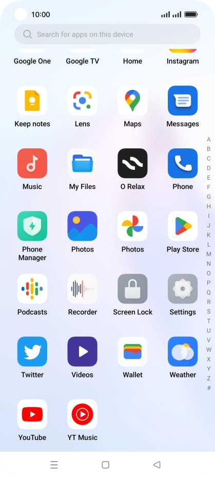 Press Play Store.
