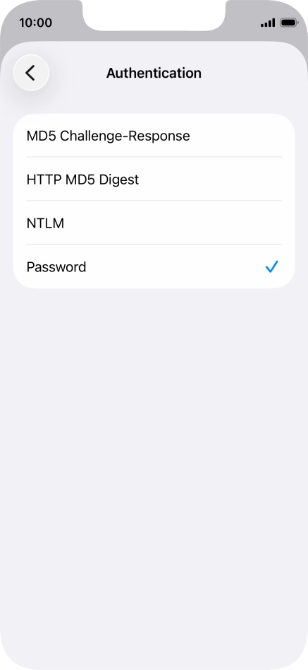 Press Password.