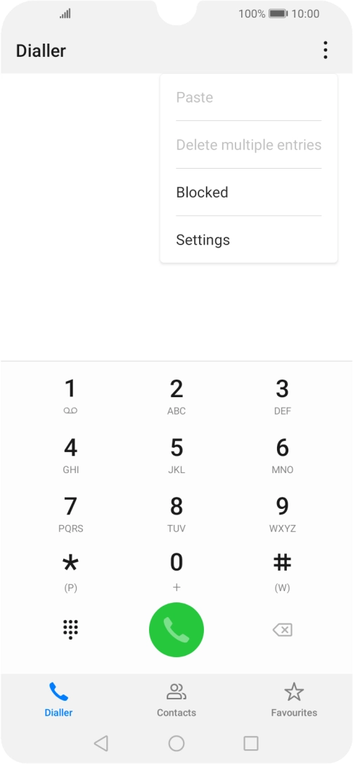 Press Settings.