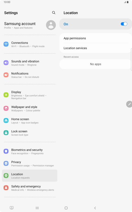 Press App permissions.