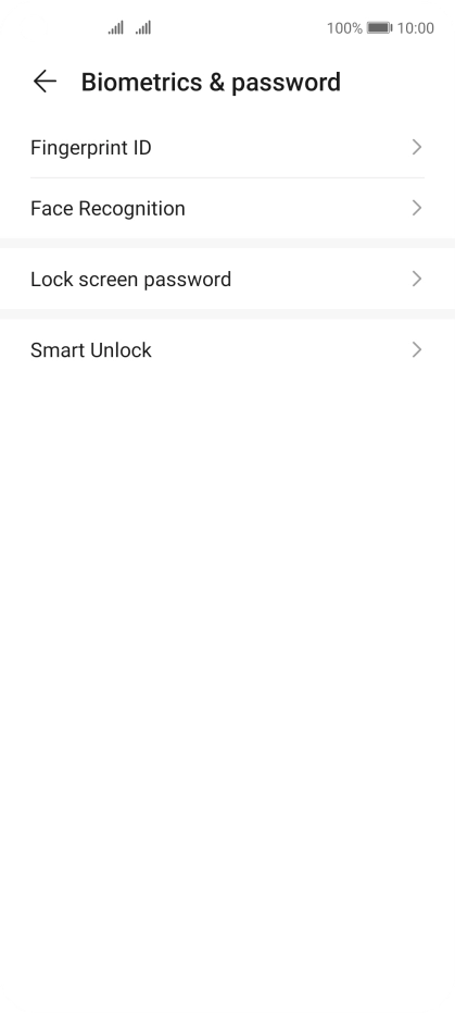 Press Fingerprint ID.