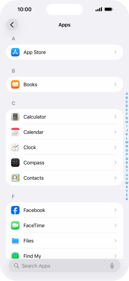 Press App Store.