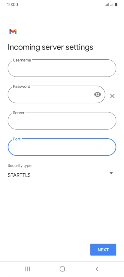 Press the drop down list below 