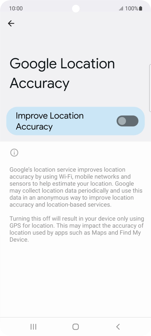 If you press the indicator next to 