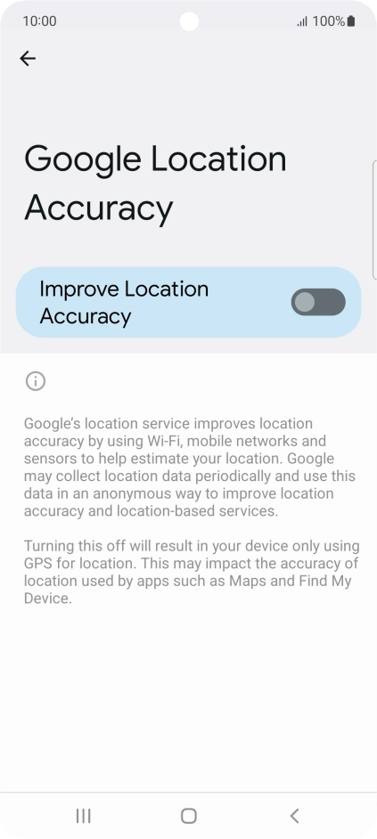 If you press the indicator next to 
