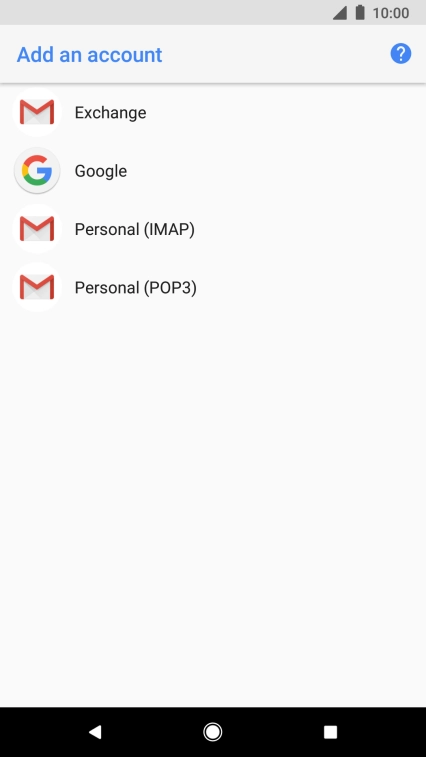 Press Google.