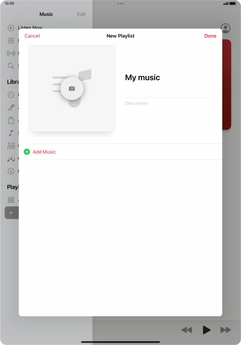 Press Add Music.