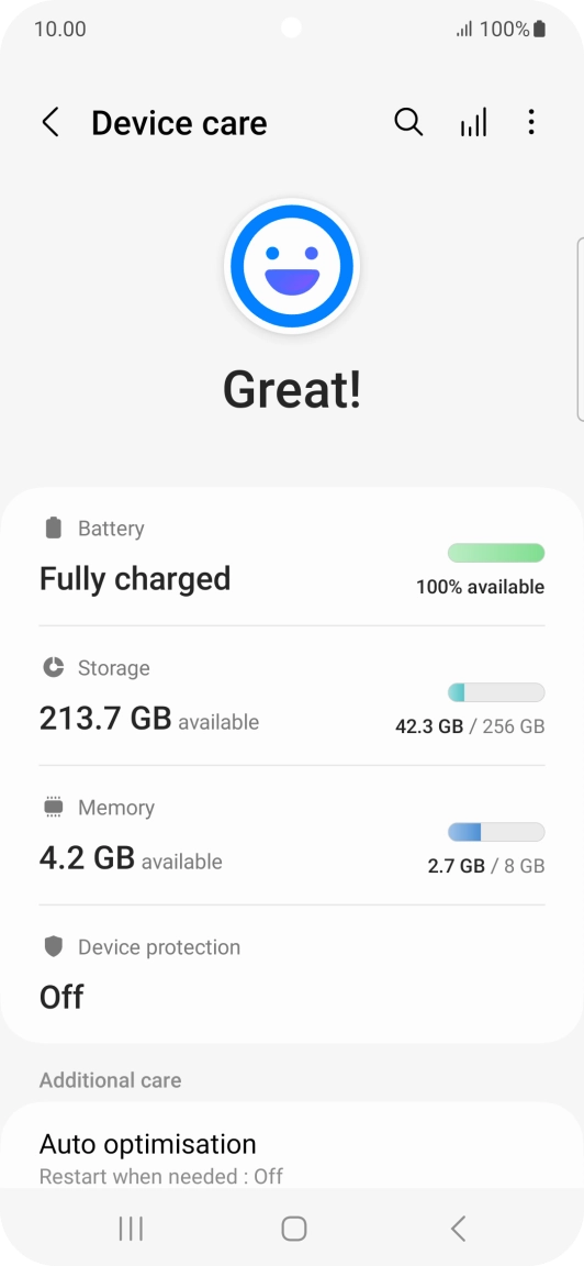 Press Battery.