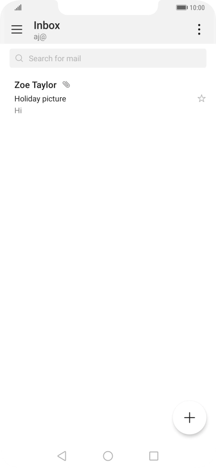 Press the new email message icon