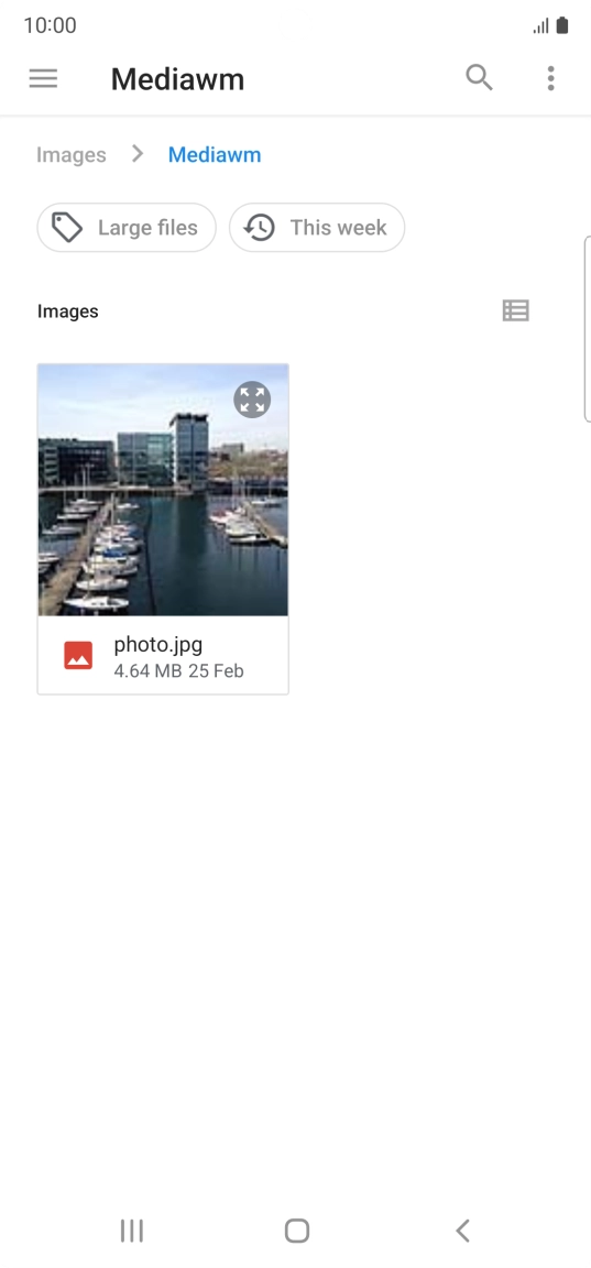 Press the required file.