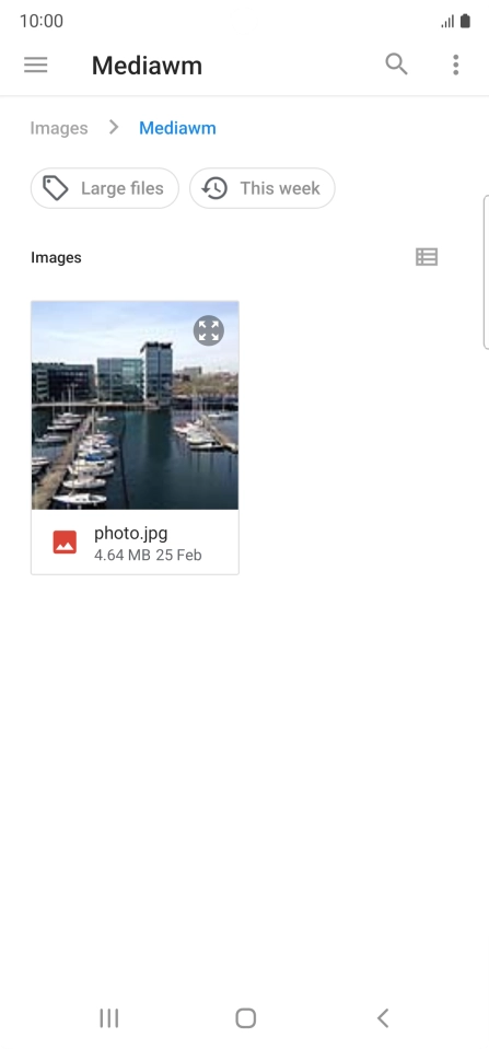 Press the required file.