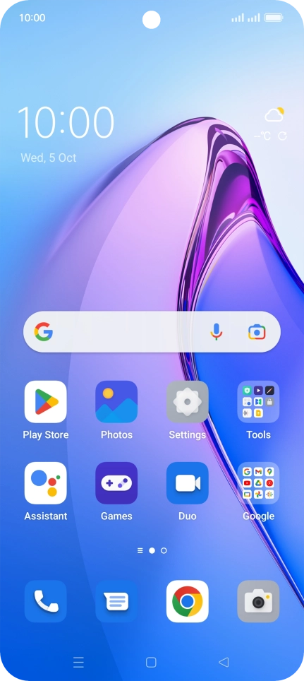 Slide two fingers downwards starting from the top of the screen.