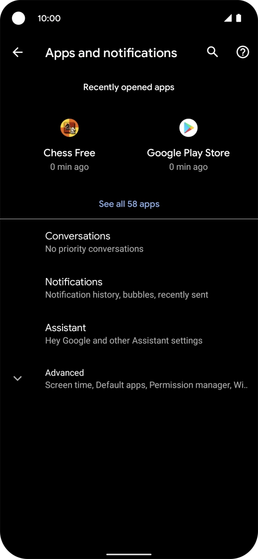 Press See all apps.