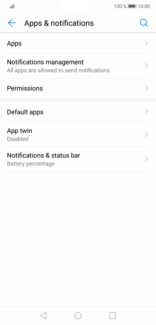 Press Notifications management.