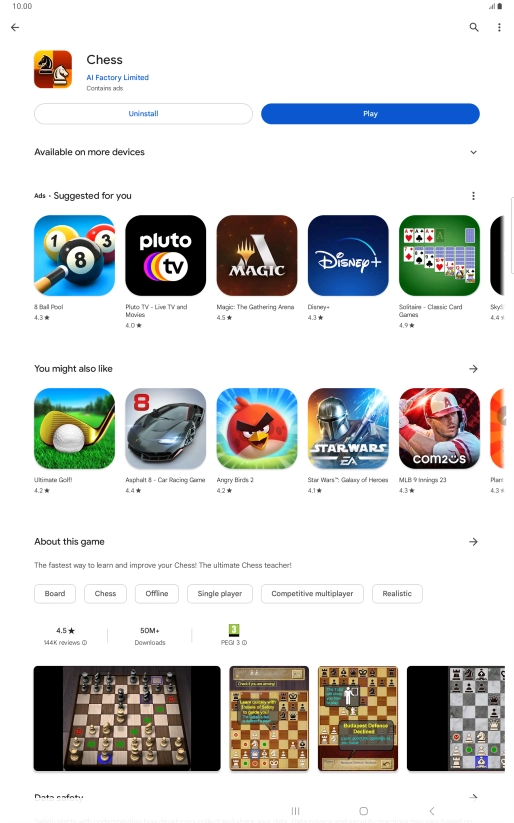 Press the Home key to return to the home screen.