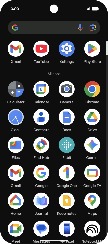 Press Play Store.