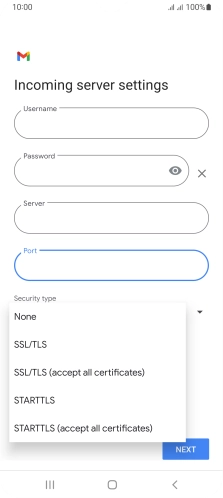 Press None.