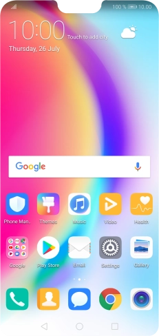 When the battery charging icon is displayed, the battery is charging.