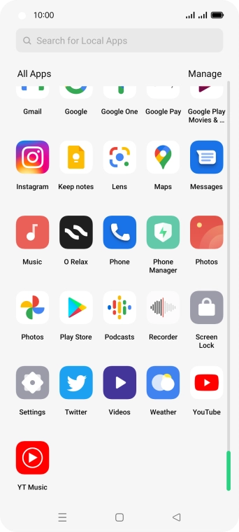 Press Play Store.