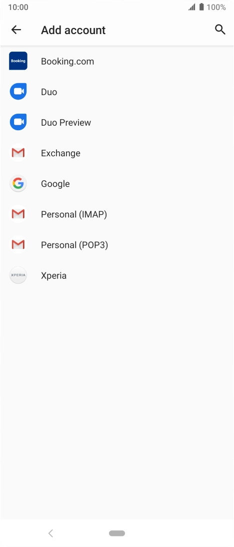 Press Google.