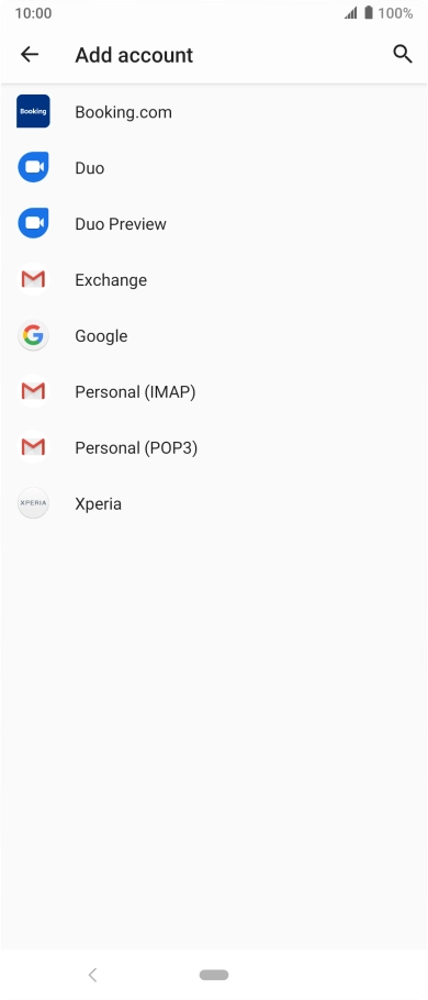Press Google.