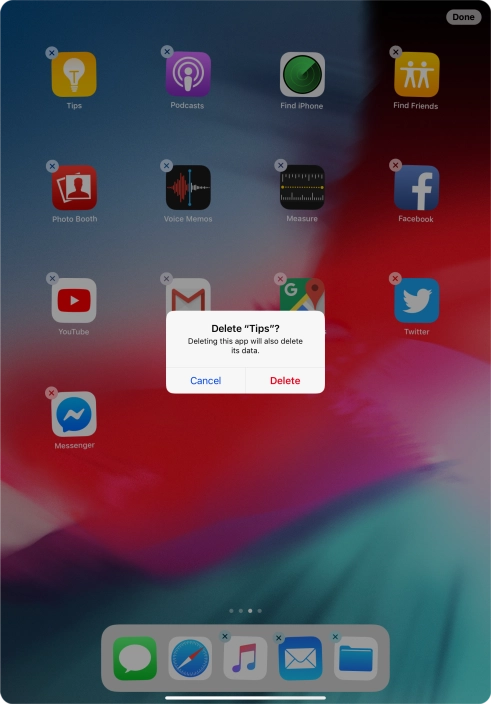 Press Delete.