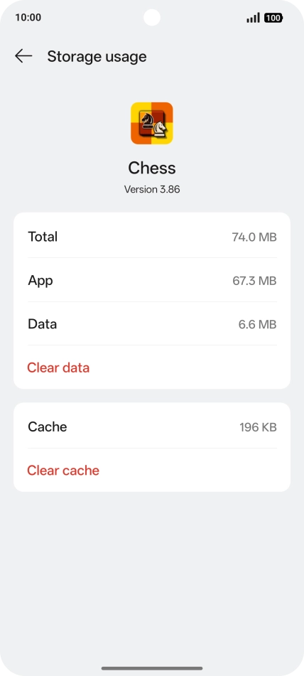 Press Clear cache.