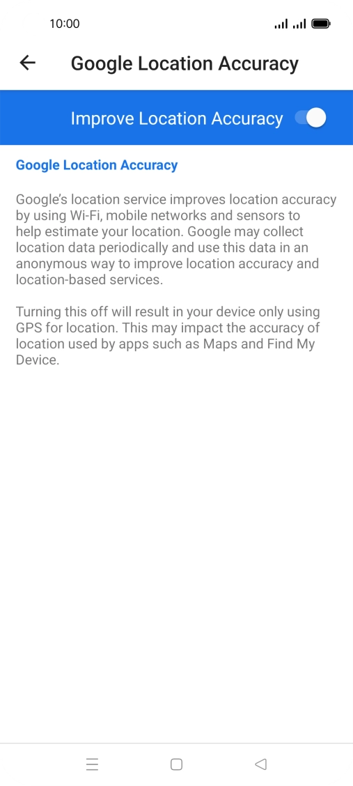 If you press the indicator next to 