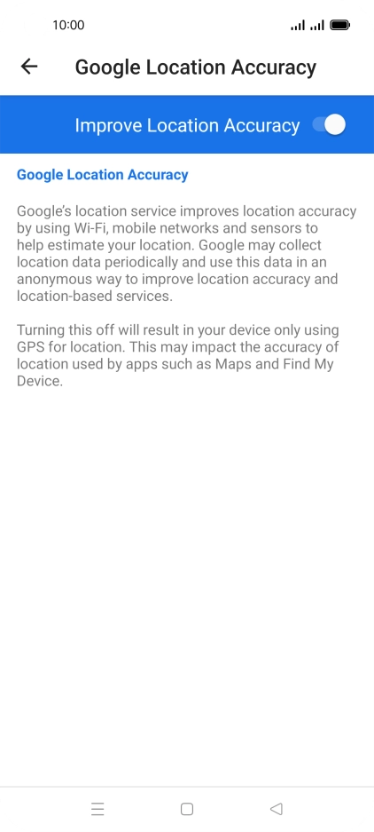 If you press the indicator next to 