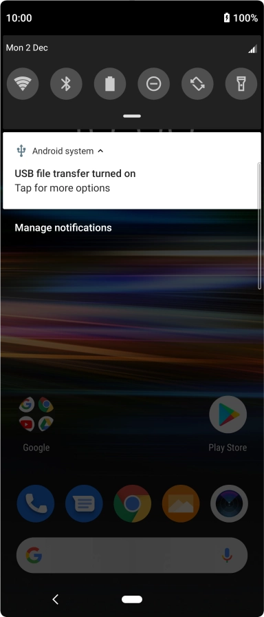 Press Tap for more options..