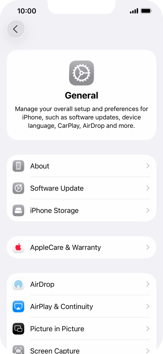 Press Software Update. If a new software version is available, it's displayed. Follow the instructions on the screen to update the phone software.