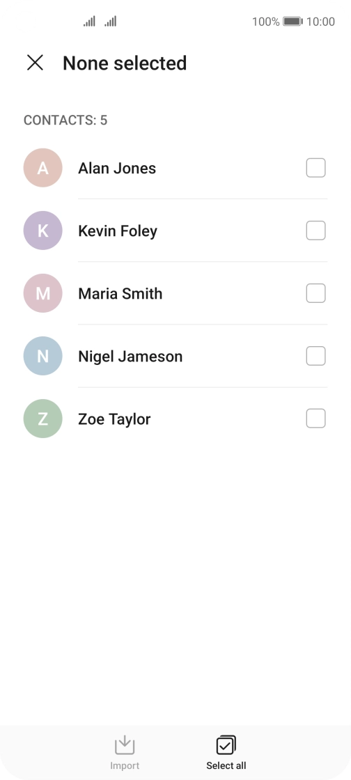 Press Select all.
