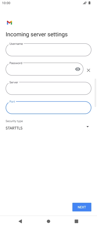 Press the drop down list below 
