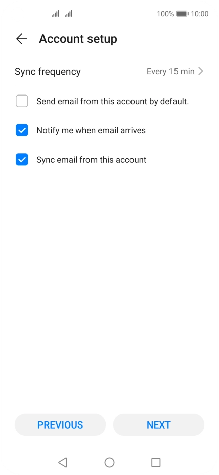 Press Sync frequency.