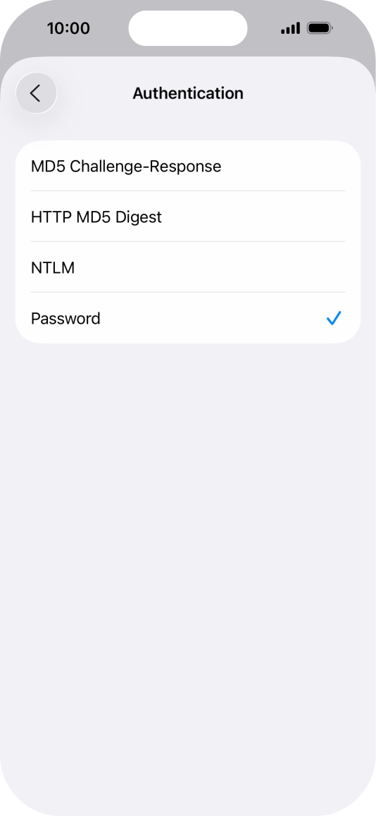 Press Password.
