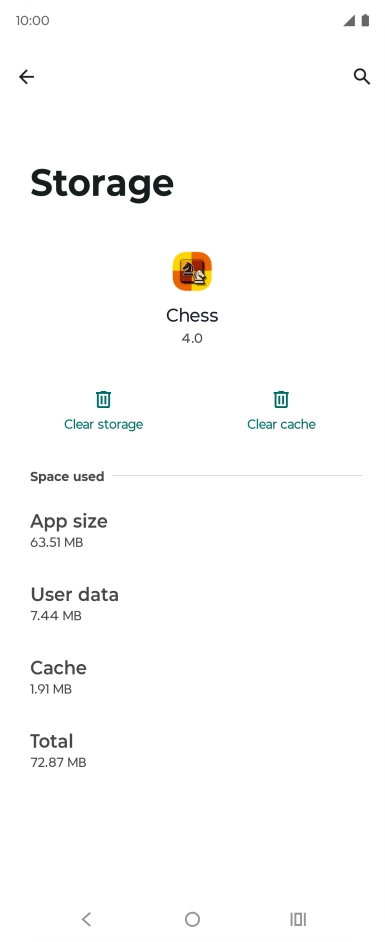 Press Clear cache.