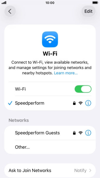 Press the Home key to return to the home screen.