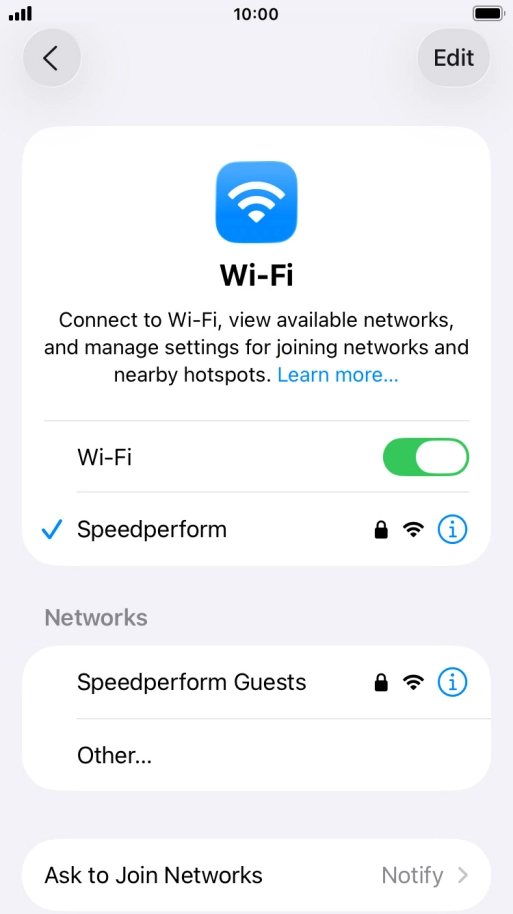 Press the Home key to return to the home screen.