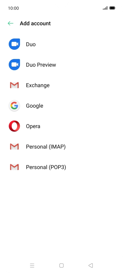 Press Google.